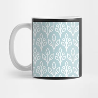 Blue Scandinavian Flower Mug